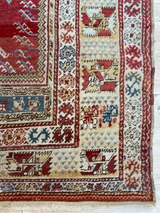Selendi Prayer Rug Circa 1840’s Size: 135x185 cm                         