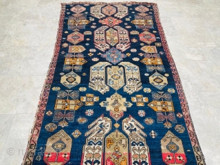 Caucasian Rug Circa 1890 Size: 138x308 cm                          