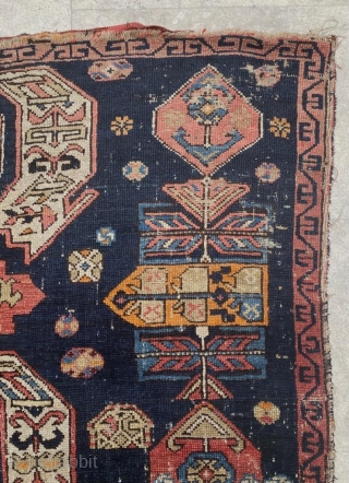 Caucasian Rug Circa 1890 Size: 138x308 cm                          