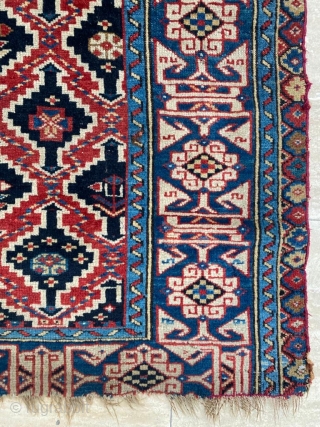 Mid-19th Century Shirvan Kuba Rug Size: 105x125 cm                         