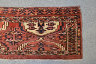 Late 19th natural dyes Ersari torba probably Kizilayak tribe 100 x 28 cm                    