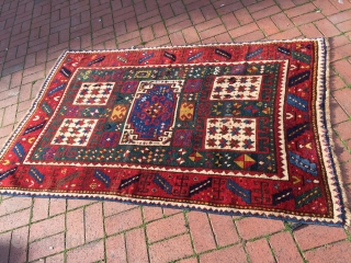Karatcoph Rug has loss couple of lines on edges & ends 198 x 130 cm                  