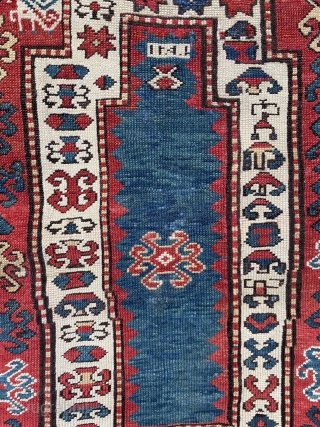 Fachrola prayer rug dated (1291?), it has some old repairs. 120 x 90 cm                   