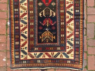 Full pile Kuba Shirvan have some abrage on ground circa 1870 size : 265 x 101 cm                