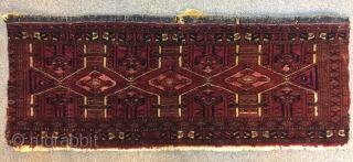 Turkoman Saryk Torba with silk details 77 x 30 cm                       