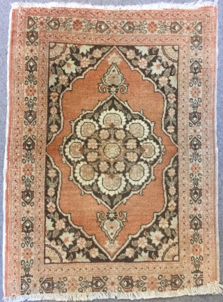 Minimal Djevheri Tabriz 78 x 59 cm (bottom end has some missing)                     