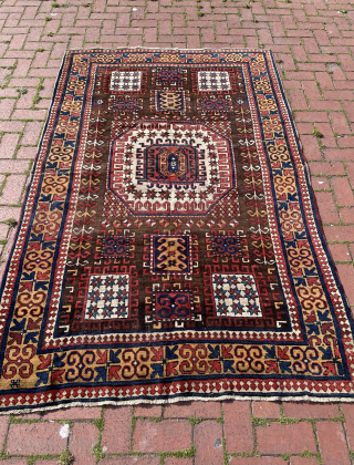 Circa 1890-1900 Karatcoph rug. Size : 150 x 230 cm. Please contact via e-mail or whatsapp for price and any inquiries. 
E-mail: halilaalan@gmail.com //// Whatsapp : 00 (90) 5343303848    
