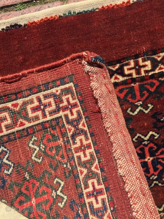 Turkoman Yomut Torba rare design mint condition & fine woven
Size: 80 x 37 cm                   