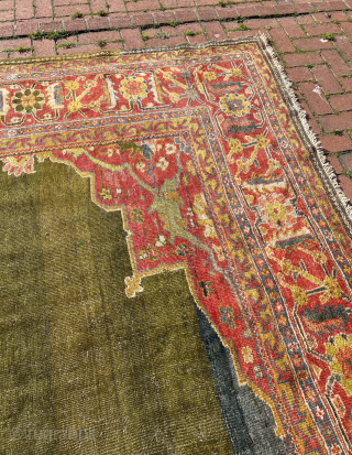 Late 19th century palace sized Ziegler carpet all natural dyes and good condition. Size 590 x 430 cm. Please contact via e-mail : halilaalan@gmail.com or WhatsApp : +90 534 330 38 48 