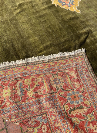 Late 19th century palace sized Ziegler carpet all natural dyes and good condition. Size 590 x 430 cm. Please contact via e-mail : halilaalan@gmail.com or WhatsApp : +90 534 330 38 48 