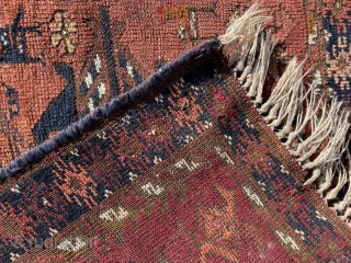 Circa 1860 Khorasan Baluch Rug. Size : 160 x 65 cm                      