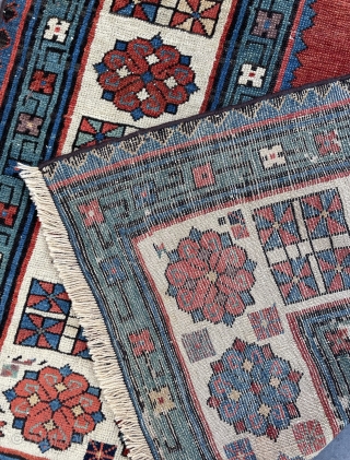 Circa 1880 or earlier Caucasian Talish rug fragment. It has aubergine color. Size 235 x 100 cm, please contact via mail “ halilaalan@gmail.com” or ig: halilalanrugs       