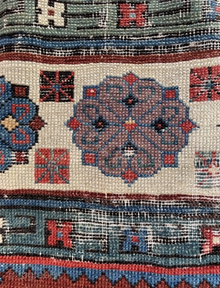 Circa 1880 or earlier Caucasian Talish rug fragment. It has aubergine color. Size 235 x 100 cm, please contact via mail “ halilaalan@gmail.com” or ig: halilalanrugs       