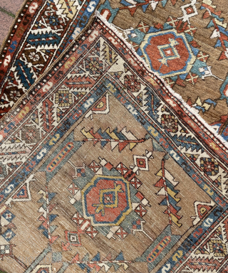 Circa 1880 Heriz region camel field Bakshaish long rug.(untouched and mint condition) Size 380 x 95 cm. Please directly contact via e-mail or whatsapp. Halilaalan@gmail.com // +90 534 330 38 48  