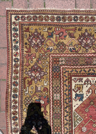 3rd quarter of 19th century ca. 1860 Melas rug, it has some old repair inside. Size : 145 x 120 cm. Please contact via direct email or WhatsApp: halilaalan@gmail.com // 0090 534  ...