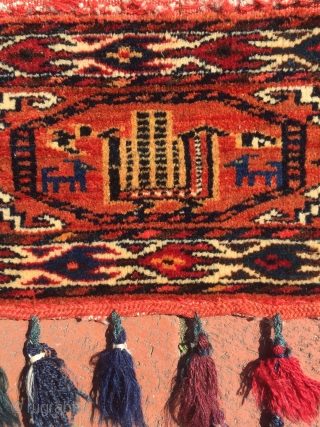 Circa 1930 Turkoman Kapilik Rug 88 x 36 cm                        