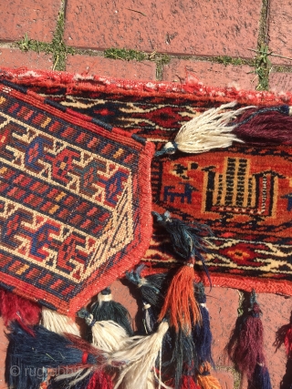 Circa 1930 Turkoman Kapilik Rug 88 x 36 cm                        