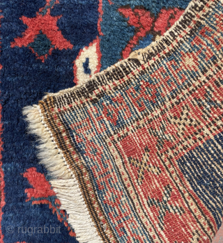 Circa 1900 Persian bagface natural dyes and mint condition. It has used some wool warps on corner and couple of lines wool weft on ends. Length 55 cm width 60 cm. Please  ...