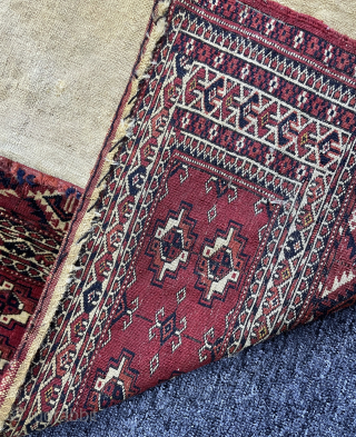 Circa 1860 Akhal tekke torba mint condition and untouched. 75 x 25 cm (without kilim). Please directly contact via e-mail or WhatsApp. +90 534 330 38 48 // halilaalan@gmail.com    