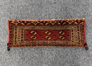 Circa 1860 Akhal tekke torba mint condition and untouched. 75 x 25 cm (without kilim). Please directly contact via e-mail or WhatsApp. +90 534 330 38 48 // halilaalan@gmail.com    
