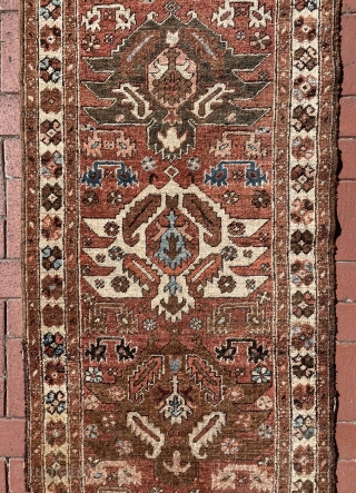 Antique Bakshaish runner circa 1870, size: 470 x 82 cm                       