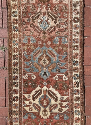 Antique Bakshaish runner circa 1870, size: 470 x 82 cm                       