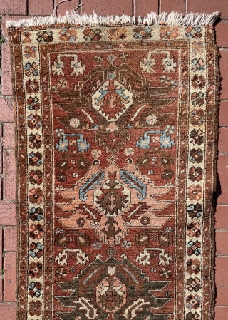 Antique Bakshaish runner circa 1870, size: 470 x 82 cm                       