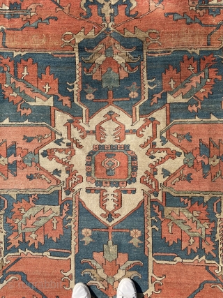 Village made Serapi Carpet, 3rd quarter of 19th century
Size : 420 x 290 cm
Contact for more details                