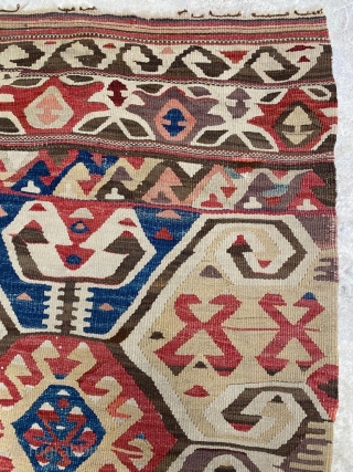 Central Anatolia Kilim Circa 1880 Size: 75x280 cm                         