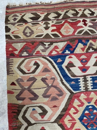 Central Anatolia Kilim Circa 1880 Size: 75x280 cm                         