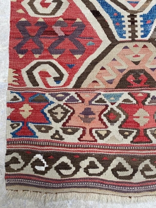 Central Anatolia Kilim Circa 1880 Size: 75x280 cm                         