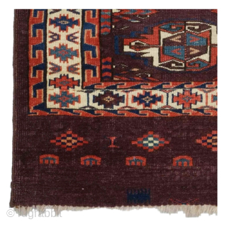Middle of the 19th Century Yomud Chuval. in good condition. Please send me directly mail.
halilaydinrugs@gmail.com                  