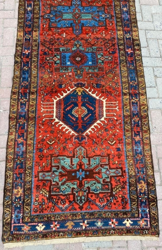Persian Karadja Runner circa 1900 size:115x510 Cm                          