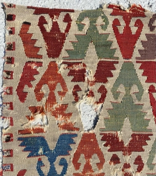 Anatolian Sivrihisar Kilim Circa 1800’s Size: 65x135 cm                         