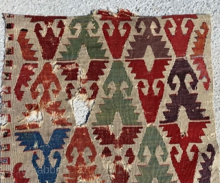 Anatolian Sivrihisar Kilim Circa 1800’s Size: 65x135 cm                         