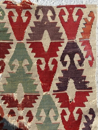 Anatolian Sivrihisar Kilim Circa 1800’s Size: 65x135 cm                         