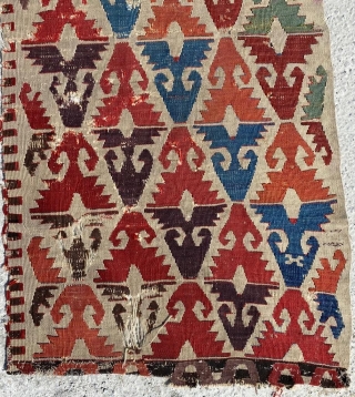 Anatolian Sivrihisar Kilim Circa 1800’s Size: 65x135 cm                         