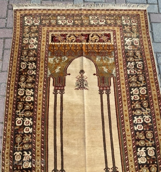 Kayseri Prayer Rug Circa 1900 Size:123x173 cm                          