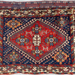 Khamseh Bagface Circa 1870 Size: 52x65 cm Please contact directly. Halilaydinrugs@gmail.com                      