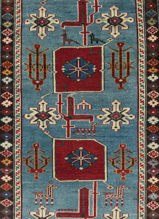 Dated Shirvan Karagashli Rug ( 1328/1910 )
Size: 95×140 cm
Please send me direct mail.

halilaydinrugs@gmail.com                    
