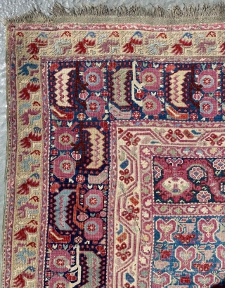 Ghiordes Prayer Rug Circa 1840 Size: 146x217 cm                         