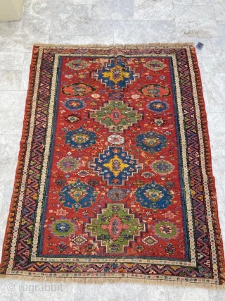 Mid-19th Century Caucasian Sumak Size: 150x194 cm                          