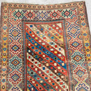 Caucasian Gendje Rug Circa 1870’s Size: 135x155 cm
Please contact directly. Halilaydinrugs@gmail.com                      