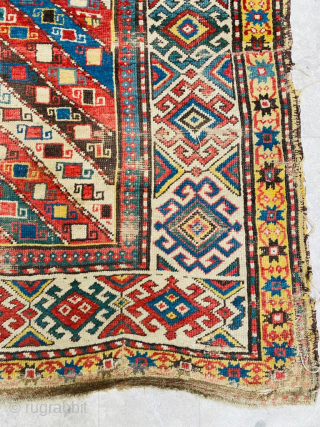 Caucasian Gendje Rug Circa 1870’s Size: 135x155 cm
Please contact directly. Halilaydinrugs@gmail.com                      