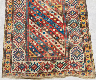 Caucasian Gendje Rug Circa 1870’s Size: 135x155 cm
Please contact directly. Halilaydinrugs@gmail.com                      