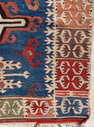 Central Anatolia Aksaray Kilim Circa 1870’s Size: 155x445 cm                        