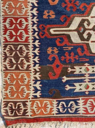 Central Anatolia Aksaray Kilim Circa 1870’s Size: 155x445 cm                        