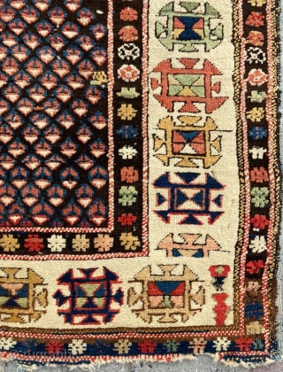 Shirvan Kuba Rug Circa 1880 Size: 102x135 cm                         