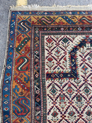 Shirvan Prayer Rug Circa 1870 Size: 130x167 cm.
Please contact directly. Halilaydinrugs@gmail.com                      