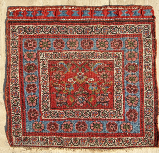 Bidjar Bagface Circa 1890 Size: 52x56 cm Please contact directly. Halilaydinrugs@gmail.com                      